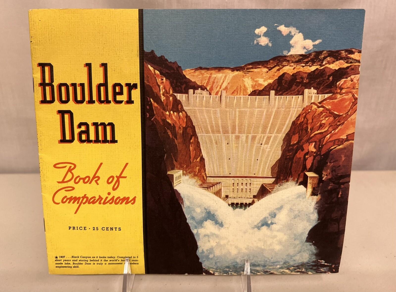 Vintage 1937 Boulder (Hoover) Dam Book of Comparisons - Information Booklet