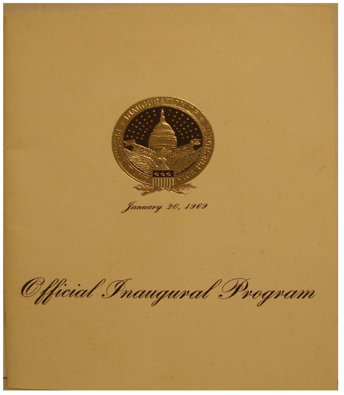 PRESIDENT RICHARD NIXON 1969 INAUGURAL PROGRAM