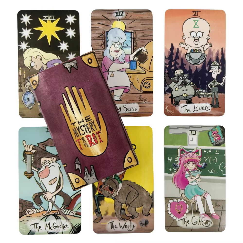 The Mystery Tarot Cards: Gravity Falls Inspired 78-Card Deck (English)