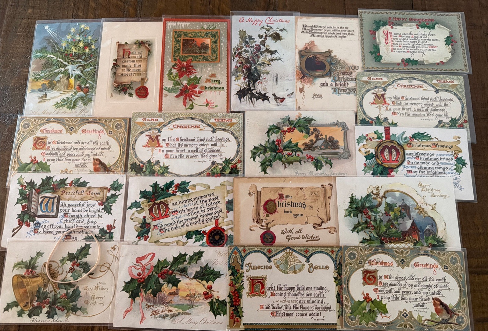 Lot of 20 ~Vintage ~Antique ~* TUCK*~Christmas ~Holiday Postcards~s472