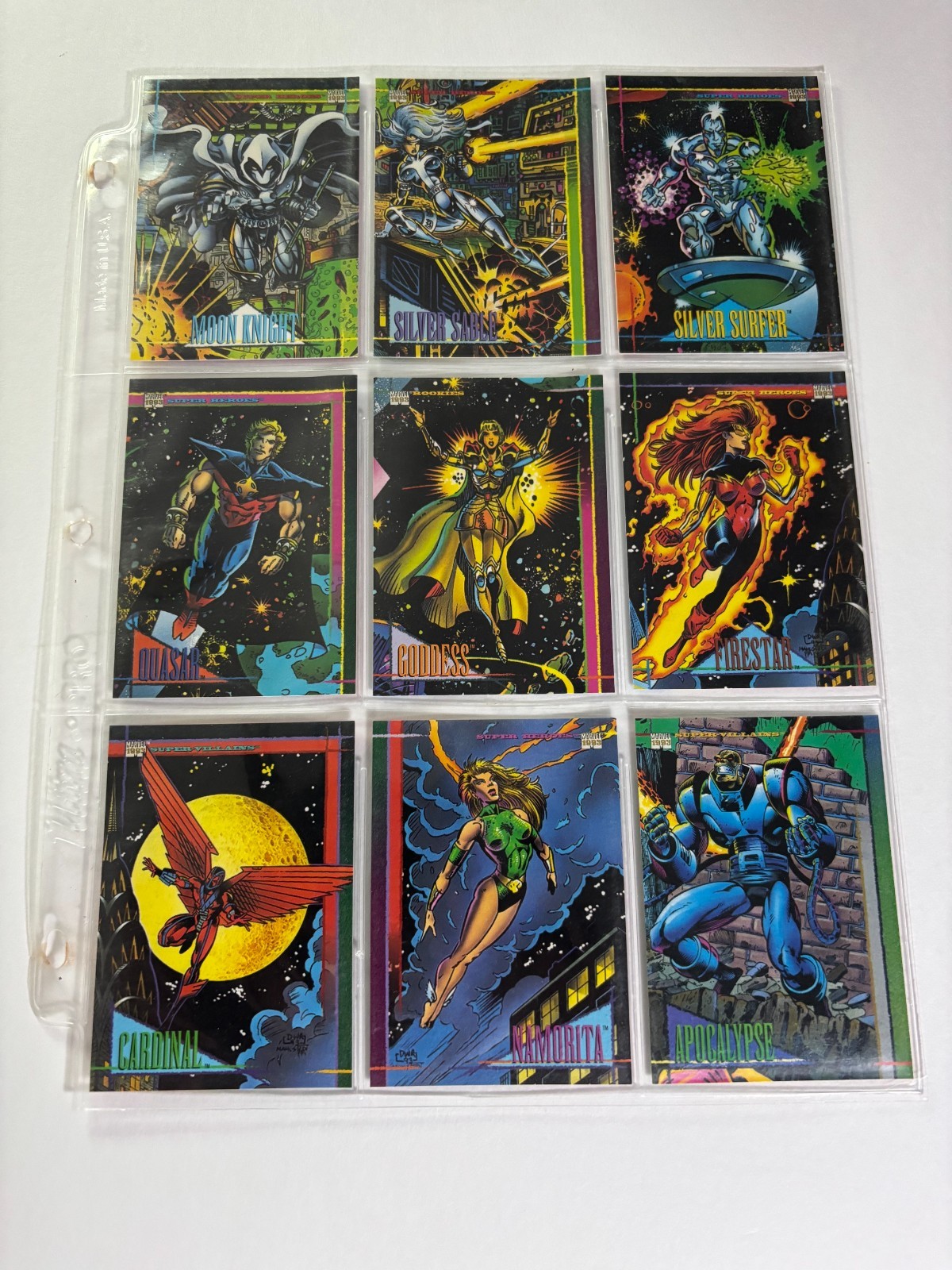 Marvel Trading Card Lot of 120 1993 Skybox 1994 Fleer and Fleer Ultra Excellent