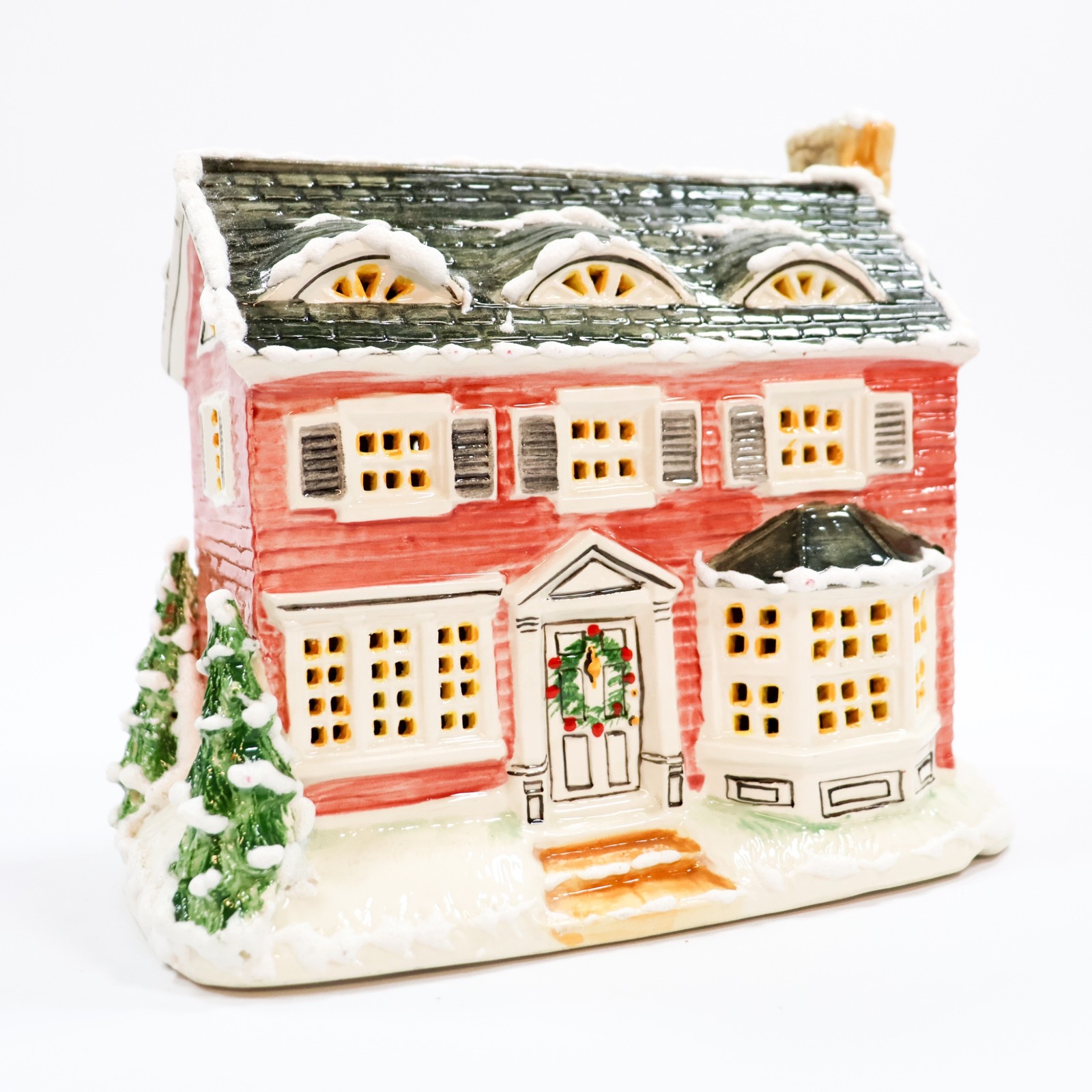 Vtg Original WB Studios Walter Brockmann Colonial Christmas House 1981 Holiday