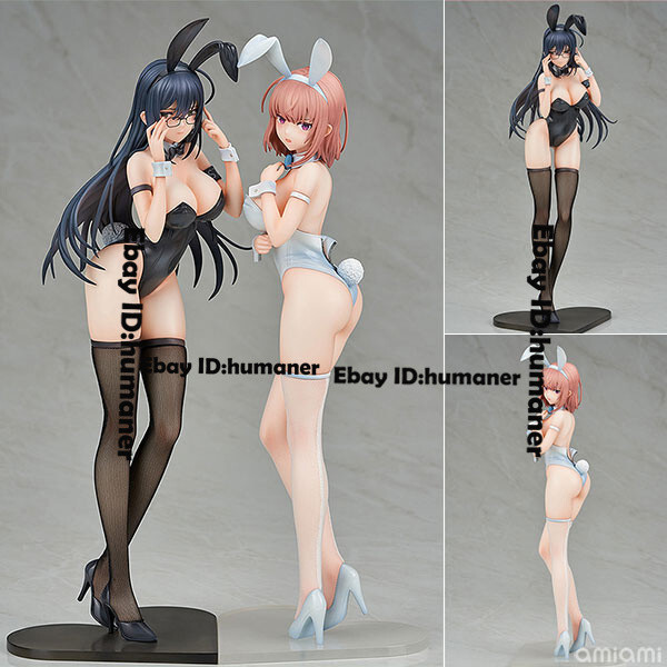 ENSOUTOYS Monchrome Bunny Black+White 1/6 Scale PVC Finished Painted Figurine ENSOUTOYS Monchrome Bunny Black+White 1/6 Scale PVC Finished Painted Figurine