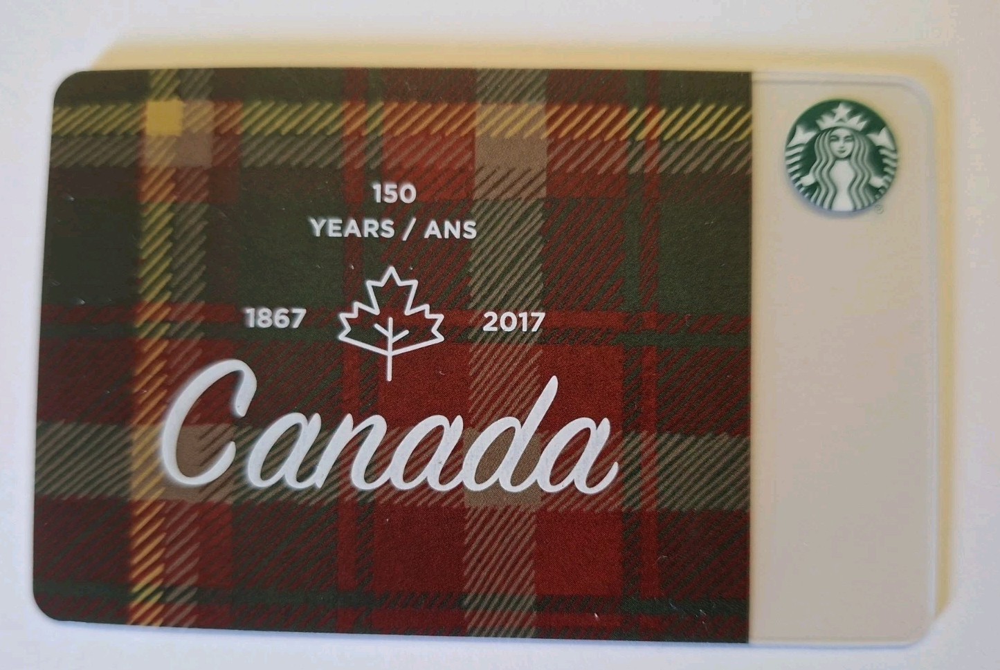 STARBUCKS 🇨🇦 CARD 2017 \