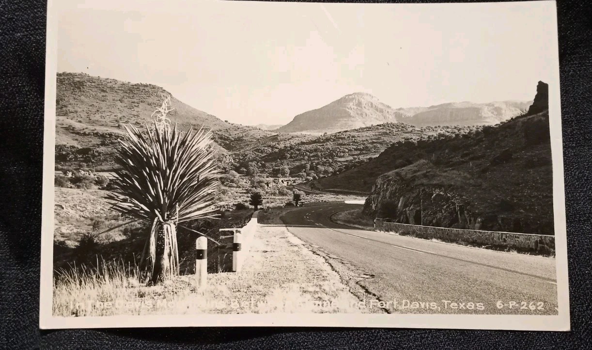 RPPC 1951 Davis Mountains Fort Davis Texas Kodak Real Photo Postcard
