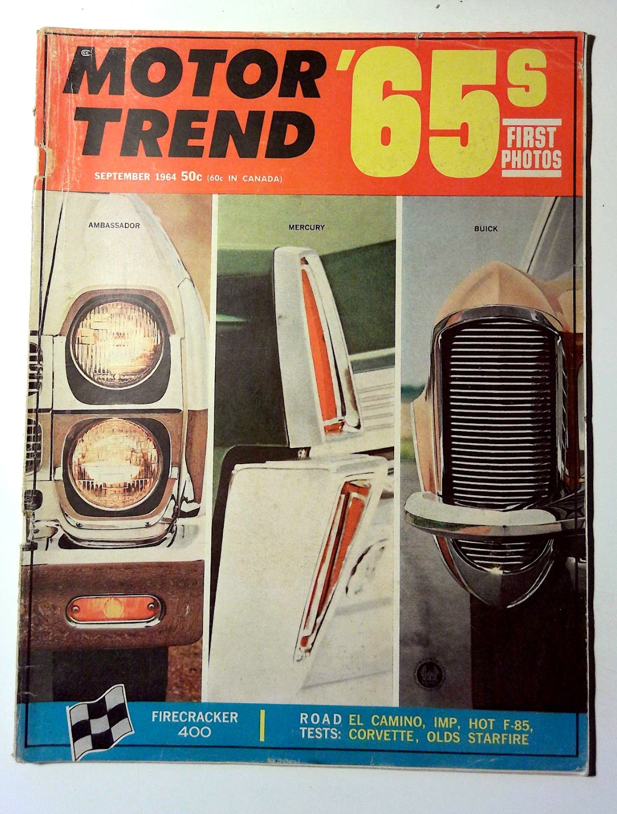 Motor Trend Vintage 1964 Car Magazine Vol. 16 No. 9 September Illustrated