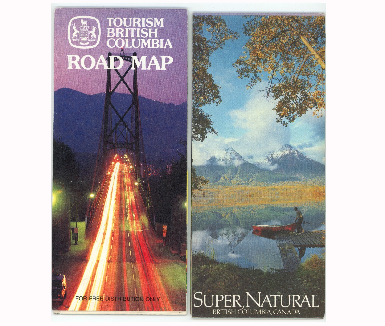 Vintage 1983 British Columbia Canada Official Road Map