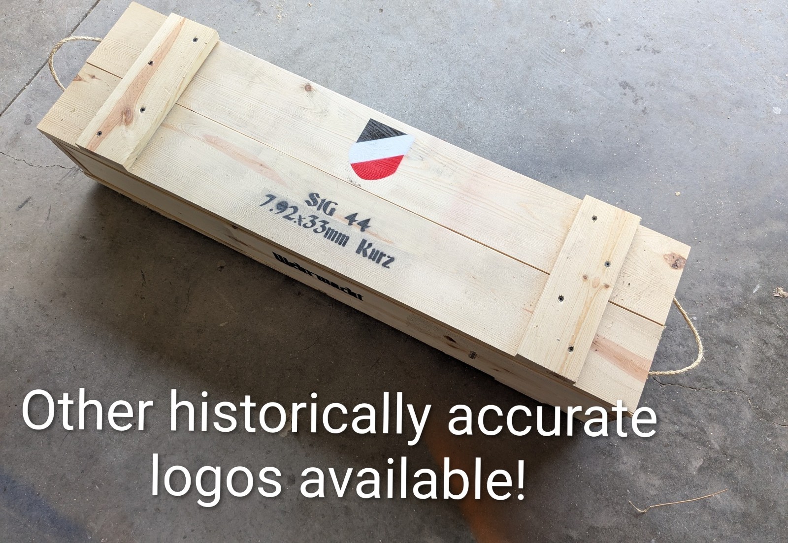 Nazi Germany - StG44 Storage Crate/Box (Custom Label/Logo Options)