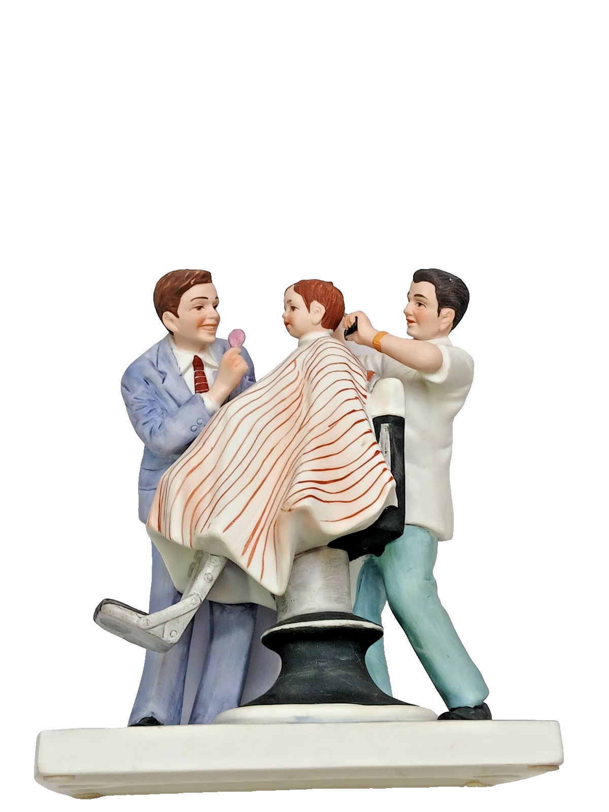 Norman Rockwell “The First Haircut” Figurine vintage 1979 Norman Rockwell “The First Haircut” Figurine vintage 1979