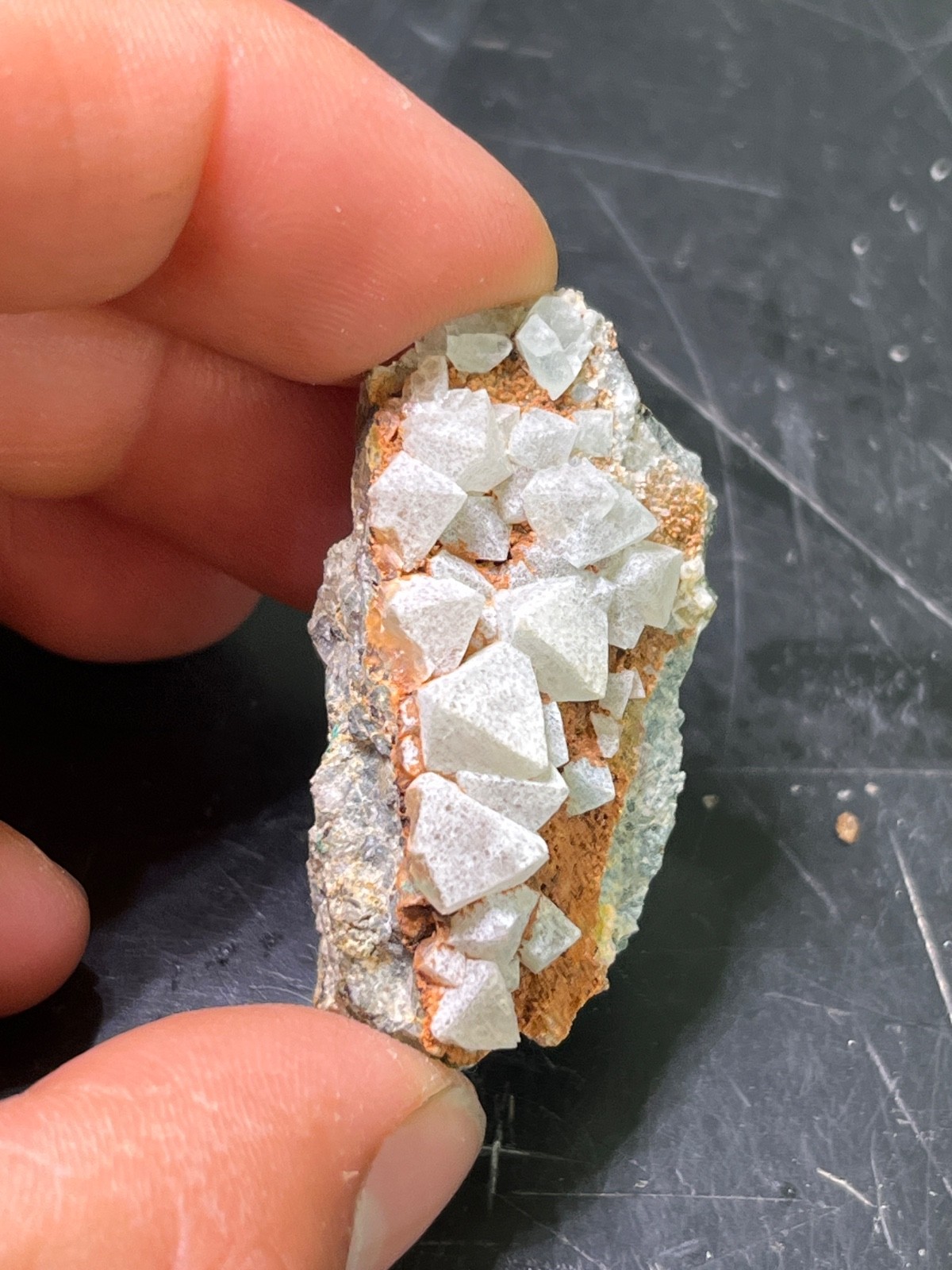 Flourite on matrix, Monarch Mine, Yavapai County Arizona
