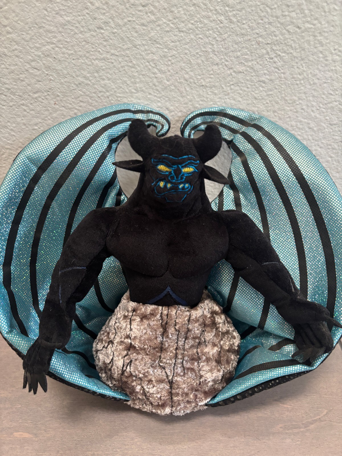Vtg Chernabog Beanie Plush Fantasia Disney World Night on Bald Mountain Tag RARE