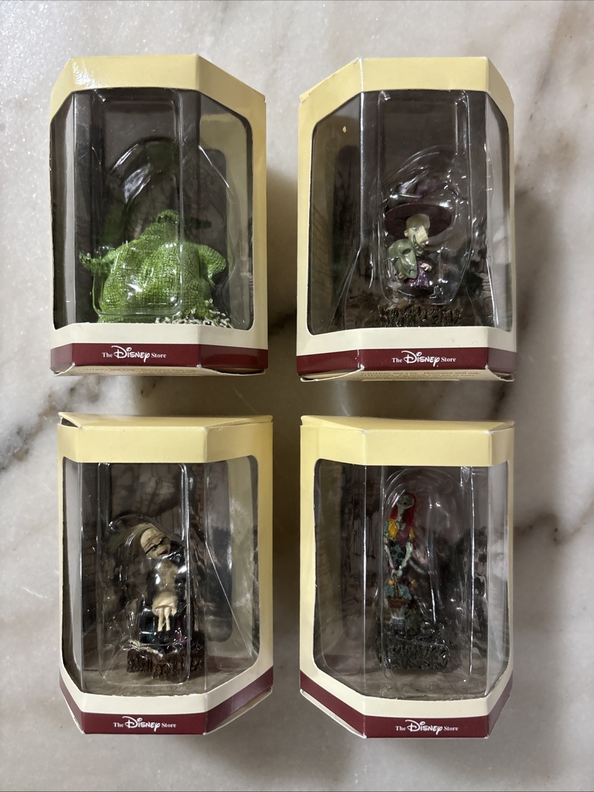 1993 Disney\'s Nightmare Before Christmas Tiny Kingdom Figurines Set Of 4 Figures