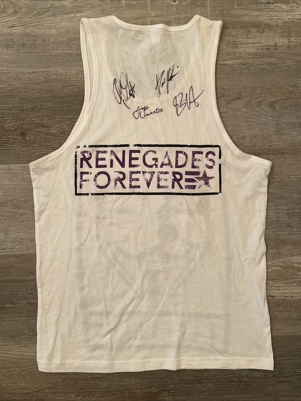 I See Stars Autographed White Tank Top - Renegades Forever - SEESTARS - SIGNED
