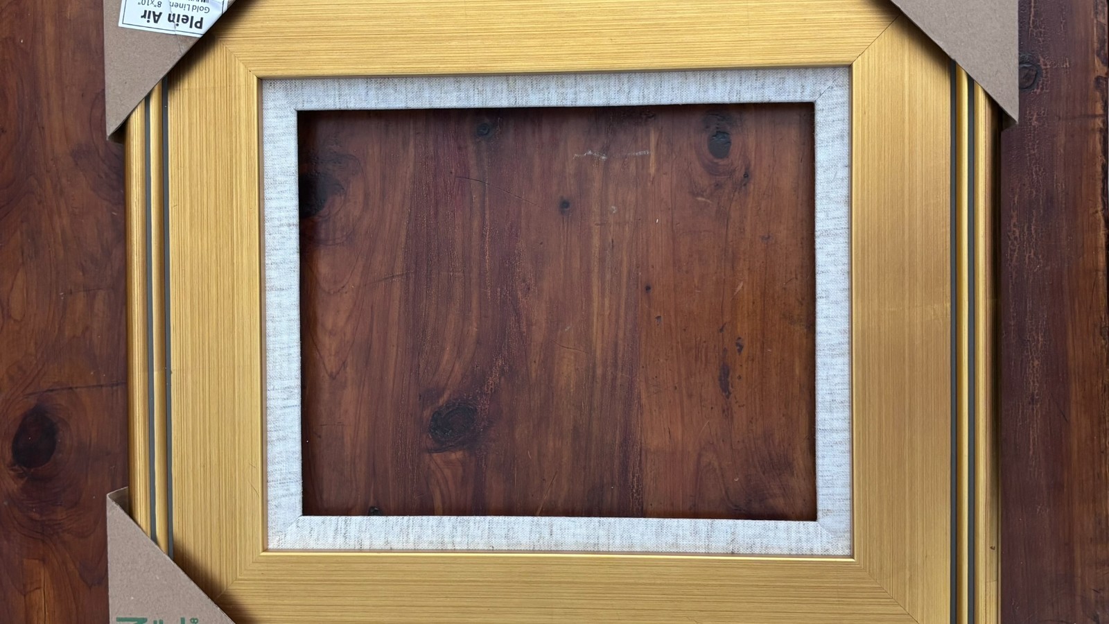 Creative Mark Plein Air Gold 8x10 Wood Frame Linen Liner Artist Painting Frame