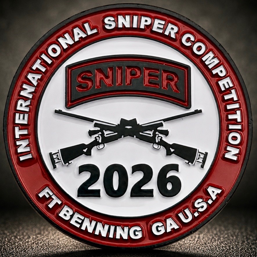 2026 Sniper Competition Fort Benning GA Army Challenge Coin USASS LIMITED RUN