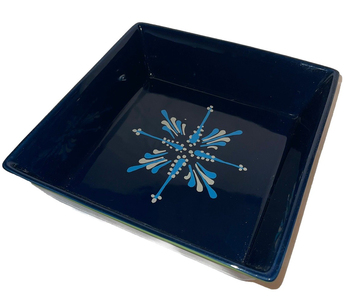 Williams Sonoma Aerin Casserole  Baker Serving Dish Blue square 10” Williams Sonoma Aerin Casserole  Baker Serving Dish Blue square 10”
