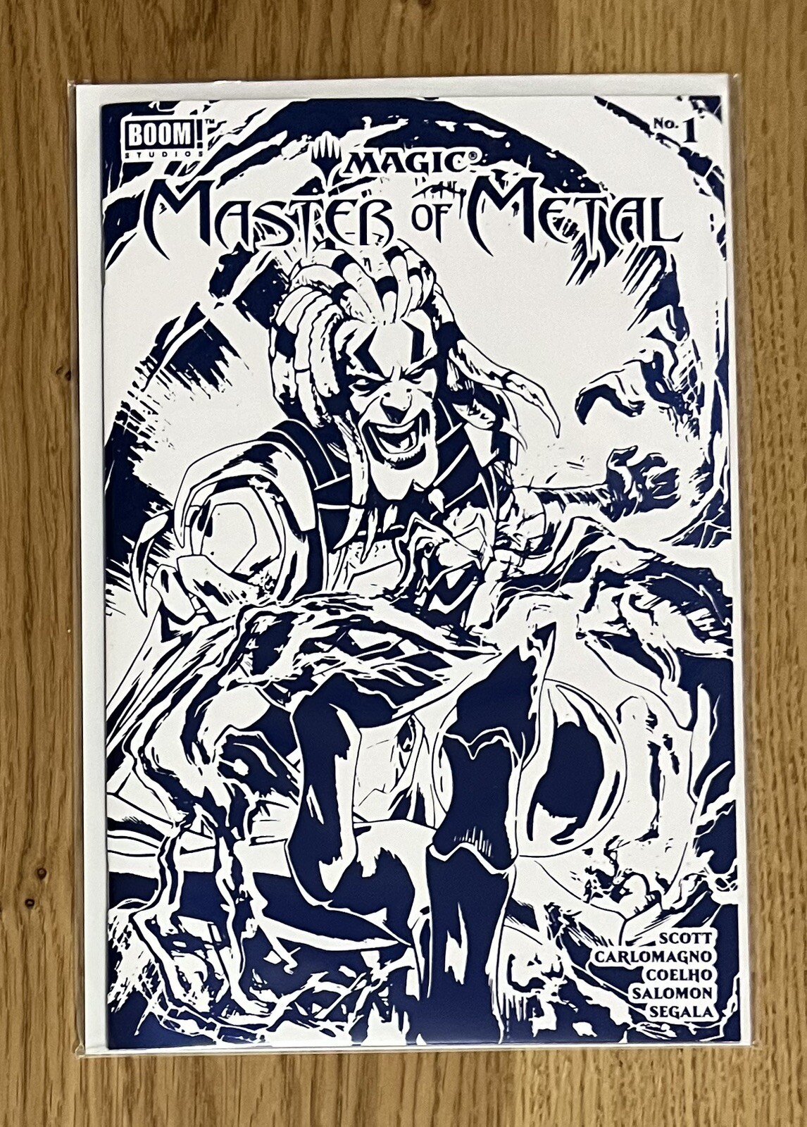 Magic Master Of Metal #1 Cover C Blue Foil Variant Gorham Boom Studios Comic