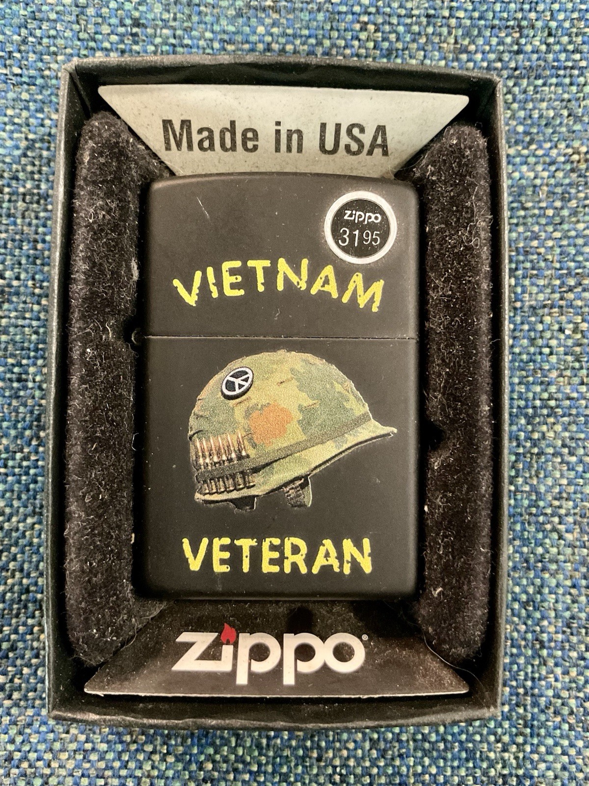 Vietnam Veteran Zippo Lighter 79833 ~ New In Box