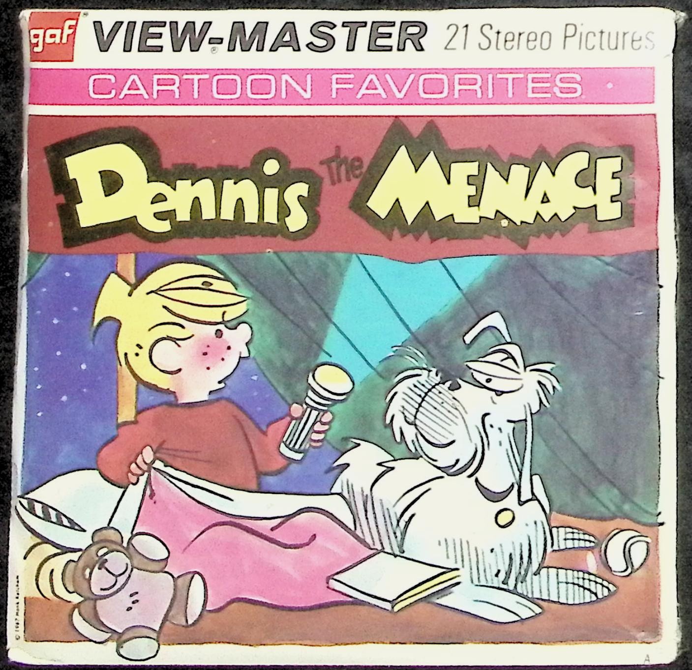 Vintage Dennis The Menace 3d View-Master 3 Reel Packet NEW SEALED