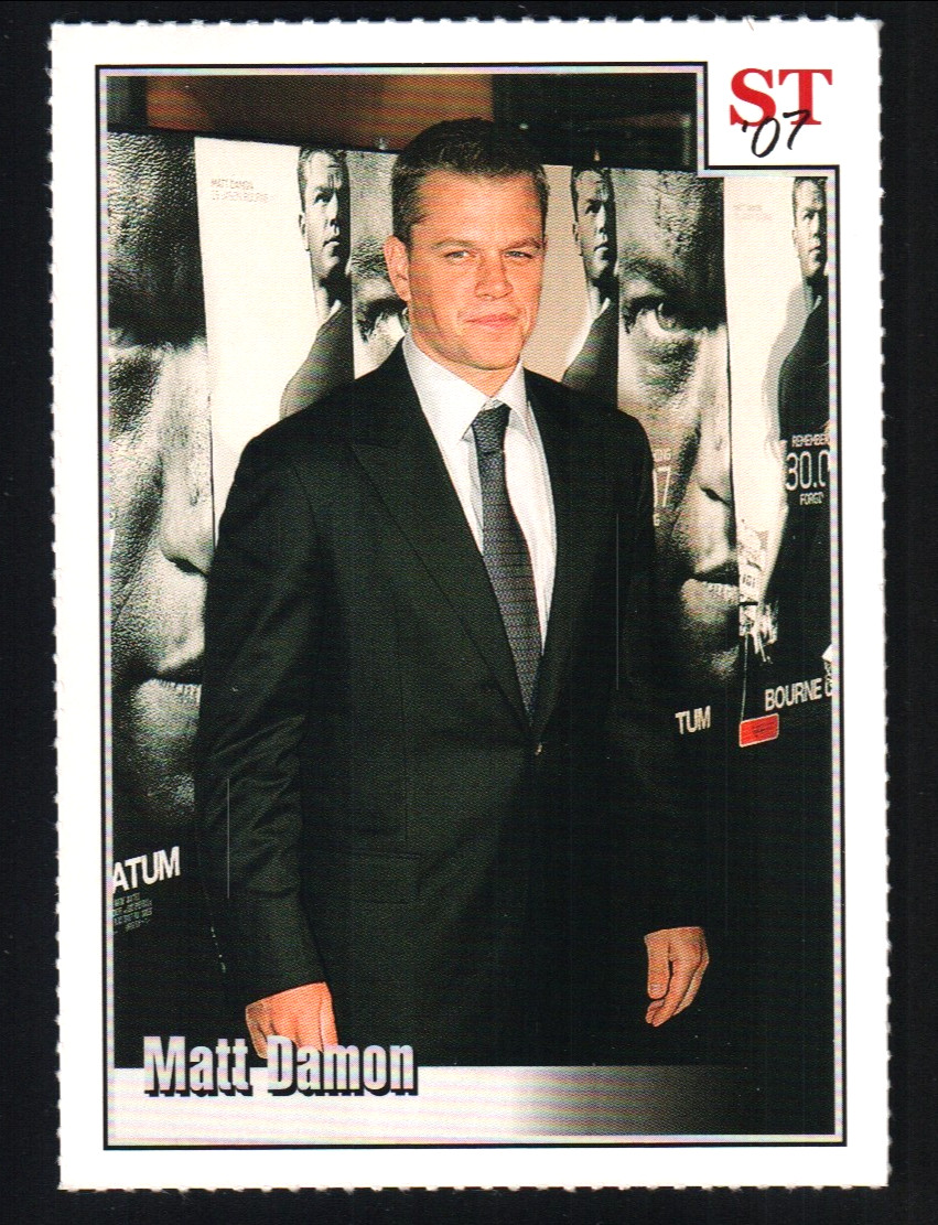 2007 Spotlight Tribute 1st Annual Collector's Edition - Card #24 Matt Damon