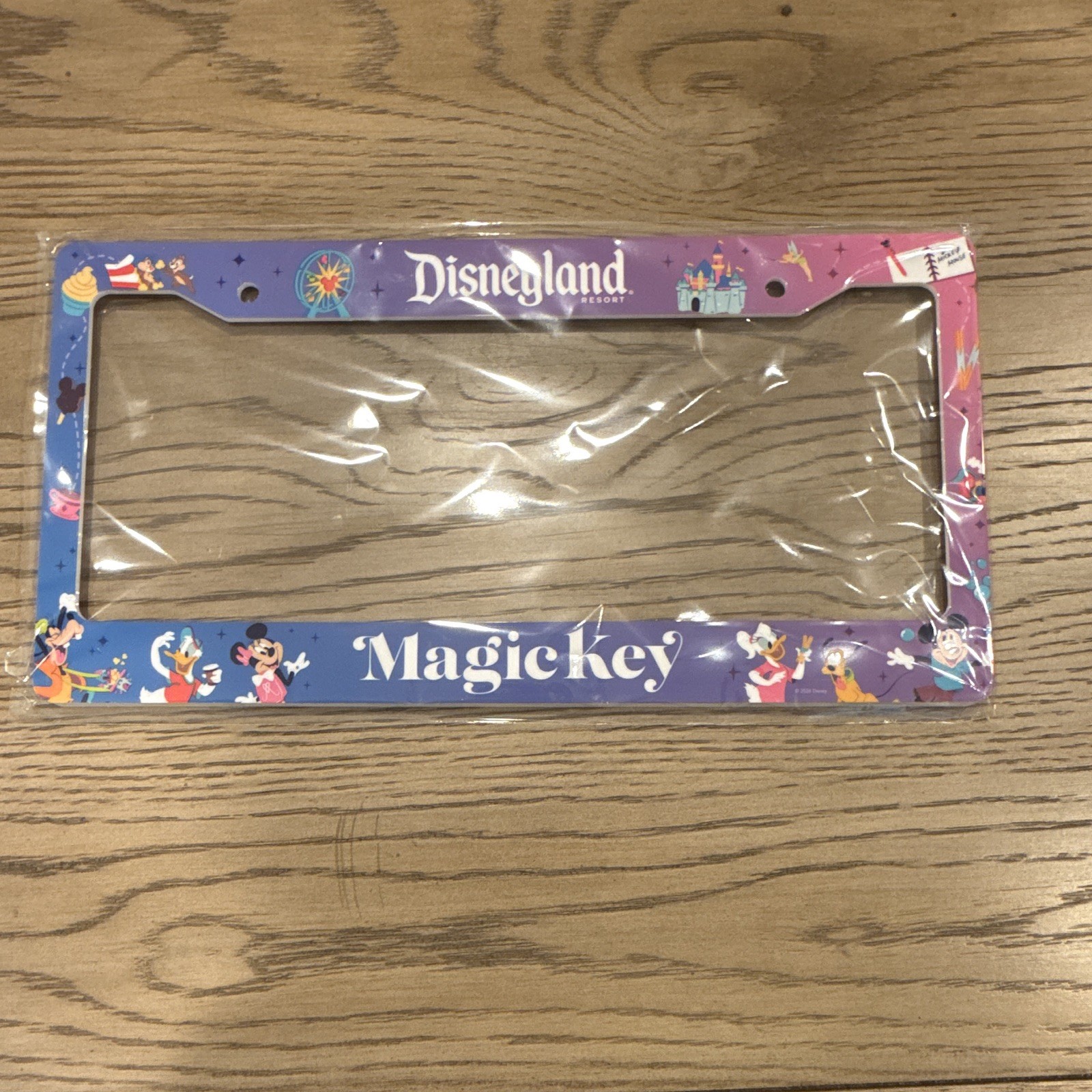 Disneyland Magic Key License Plate Frame NEW Exclusive 2026 Magic Key Item