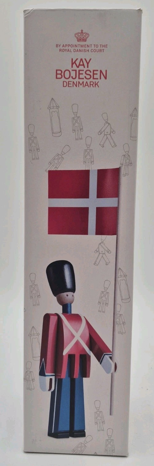 Kay Bojesen Denmark Wooden Danish Royal Guard Standard Bearer Figure 