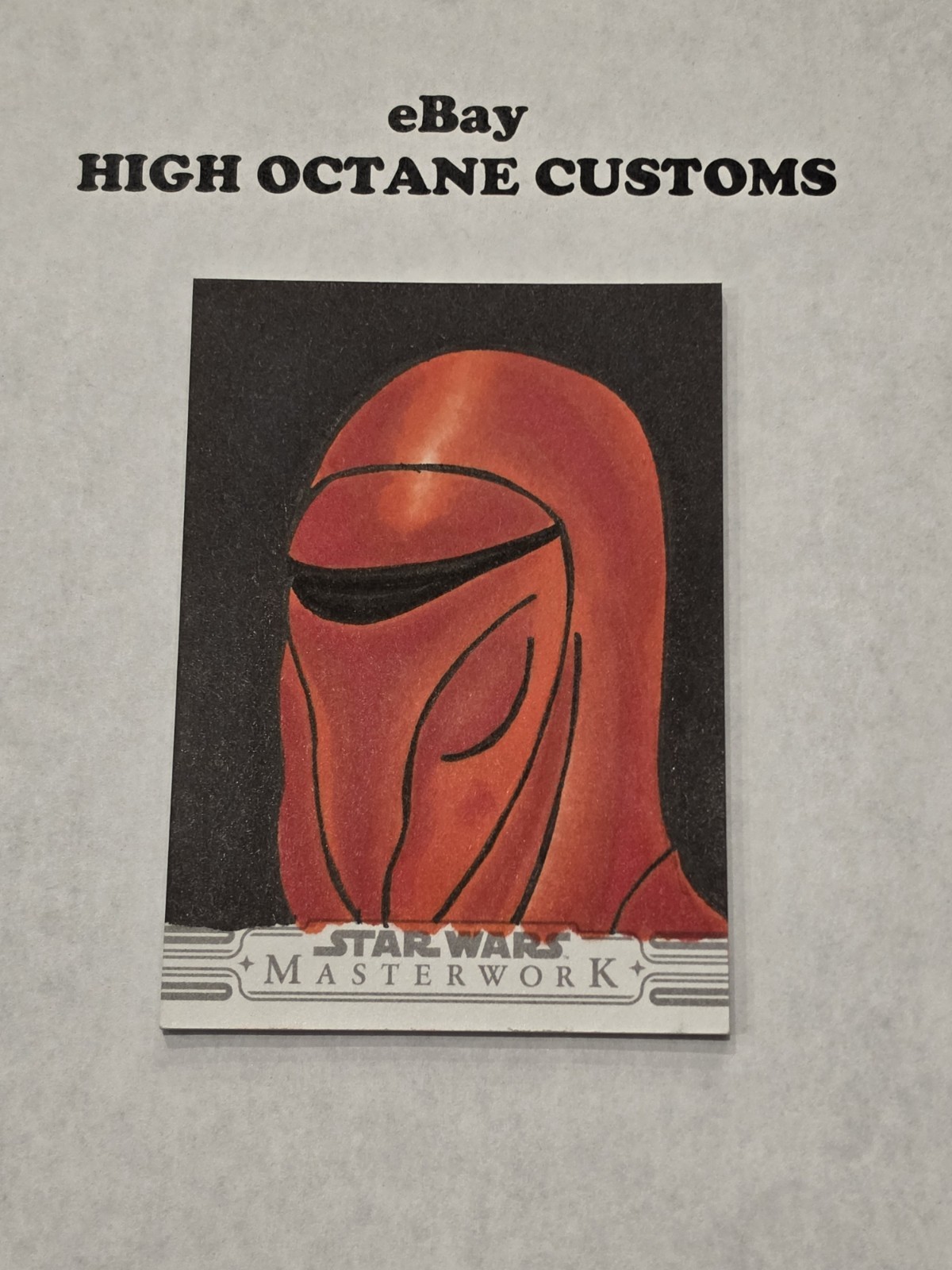 Topps Star Wars Masterwork 2025 - Imperial Red Guard Anthony Pietszak sketch 1/1 Topps Star Wars Masterwork 2025 - Imperial Red Guard Anthony Pietszak sketch 1/1