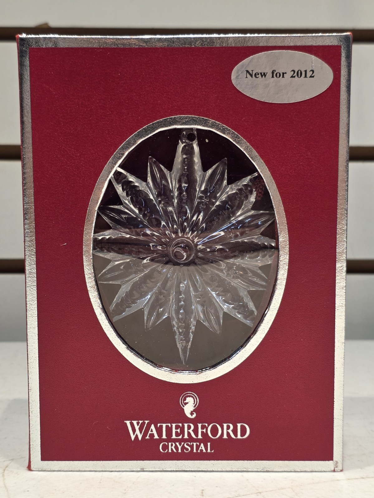 Waterford 2012 Annual Crystal Snowstar Ornament With Enhancer 156409