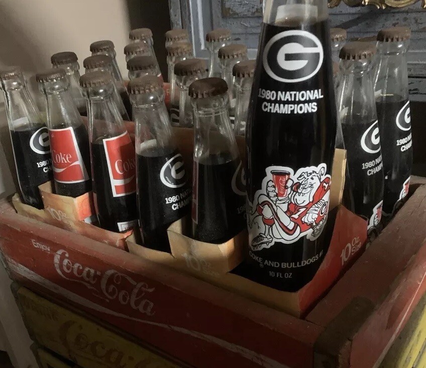 1980 Coke Bottles Full UGA National Championship 24 Available 