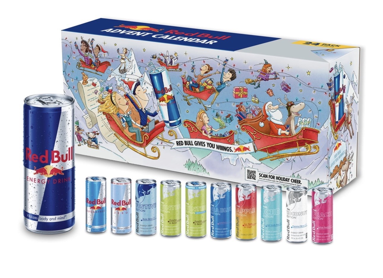 Red Bull Advent Calendar 2026 24 Can Variety Pack NEW- Pre Order