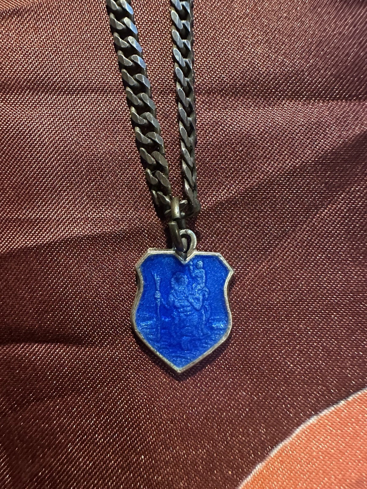 Imogene & Willie One Of A Kind Vintage “St Christopher” Medal Pendant Imogene & Willie One Of A Kind Vintage “St Christopher” Medal Pendant