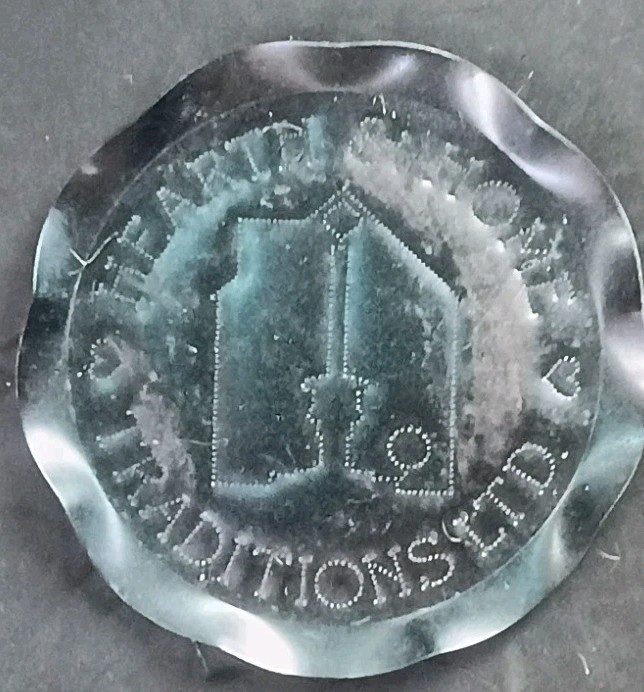 Hearth & Home Traditions LTD Punched Candle Holder Plate Vintage Very Nice