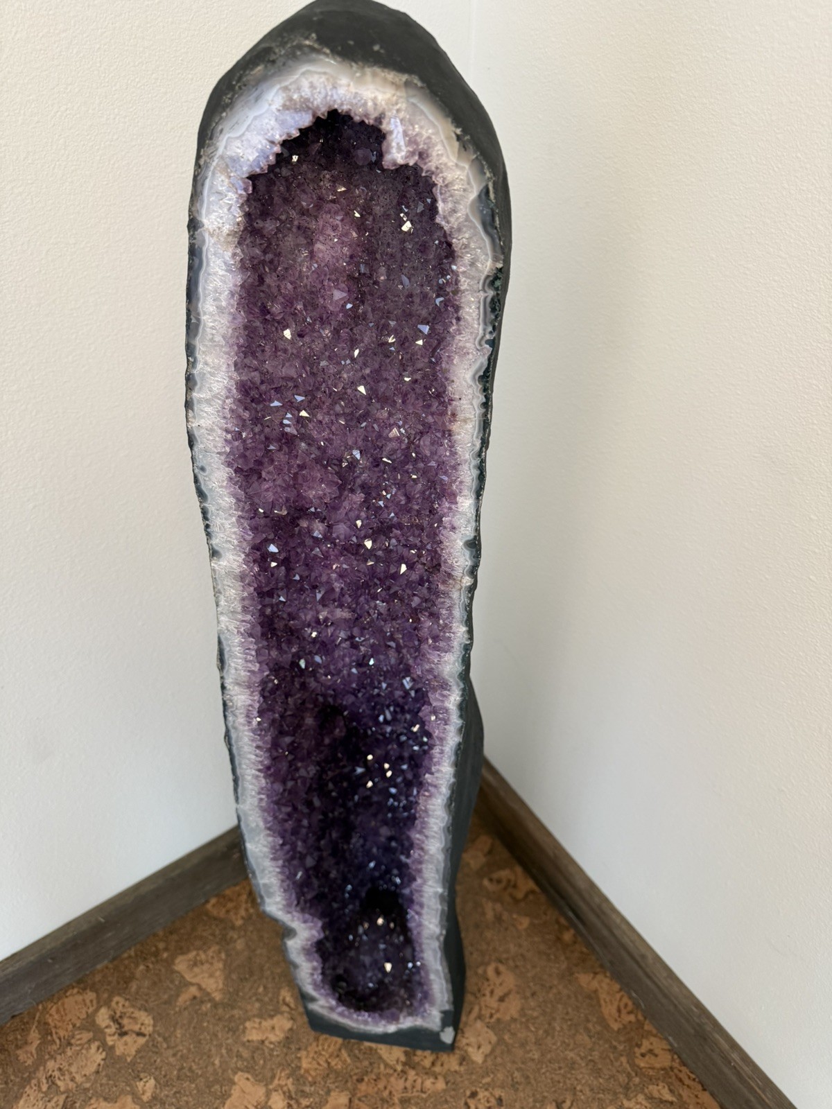 Stunning Statement Piece: Extra Large Amethyst Cathedral Geode 65kgs/145lbs