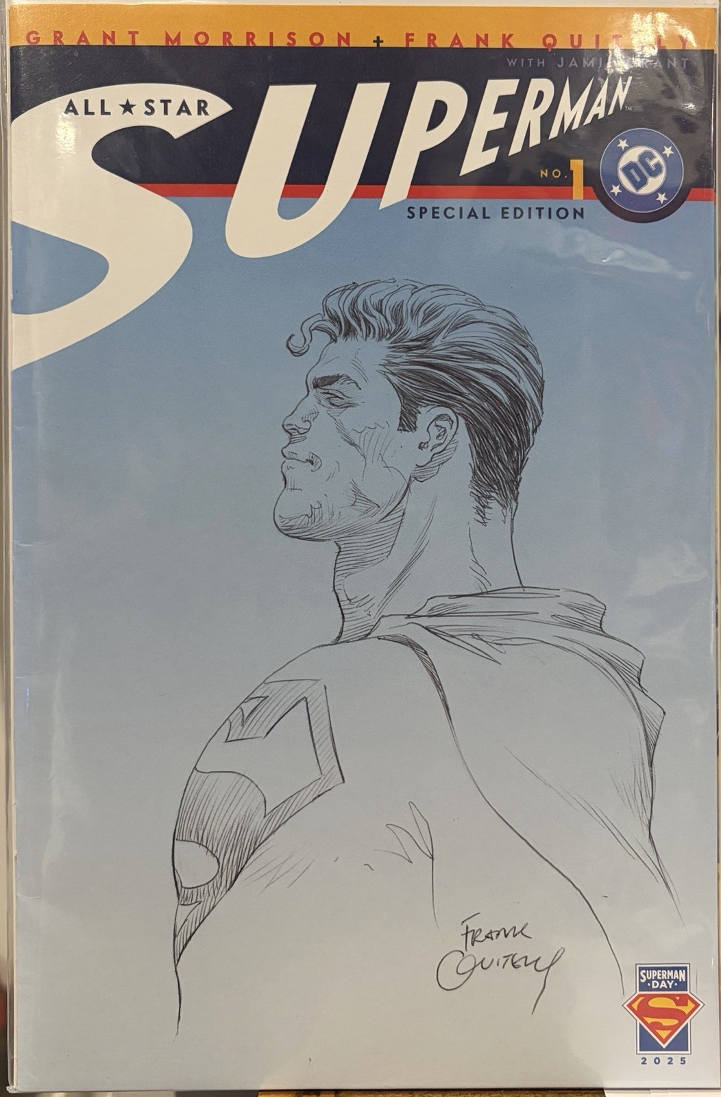 Superman Day 2025 All-Star Superman #1 Blank Cover Frank Quitely Sketch 🔥