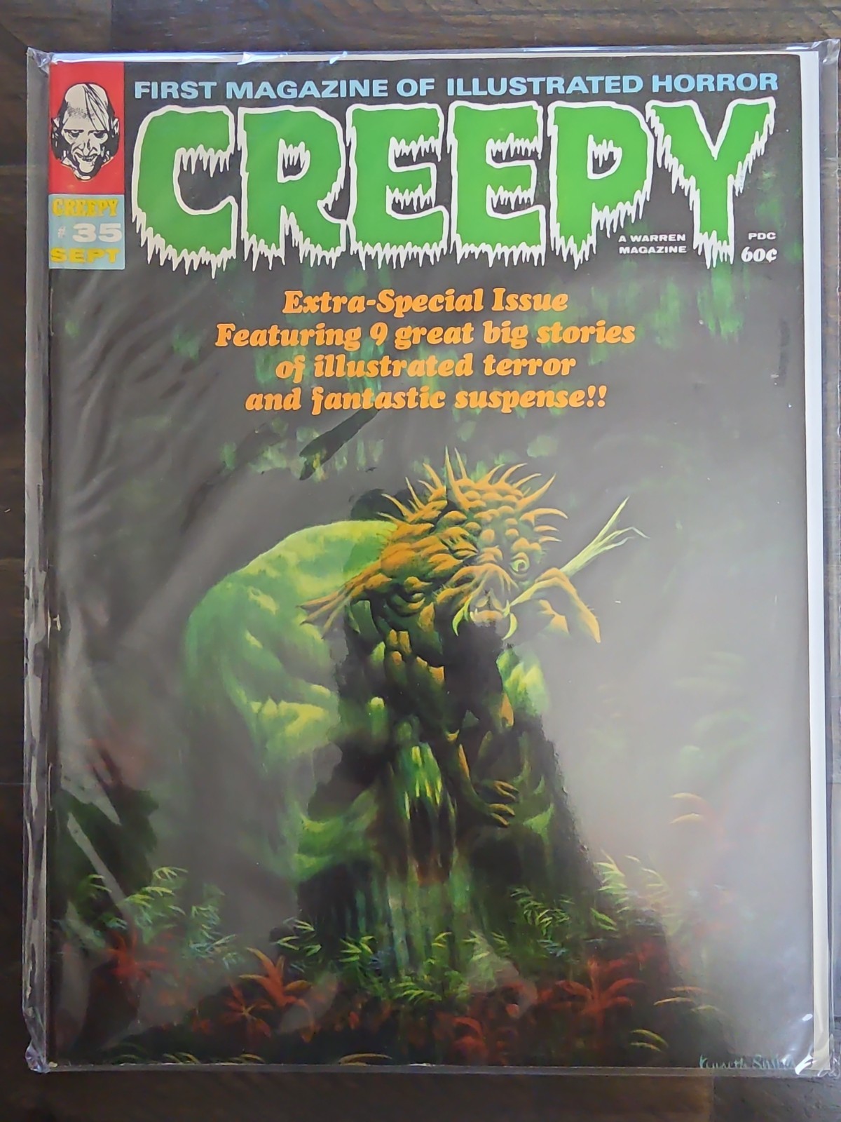 Creepy #35 Kenneth Smith Painted Cover Tom Sutton Syd Shores Warren Horror 1970