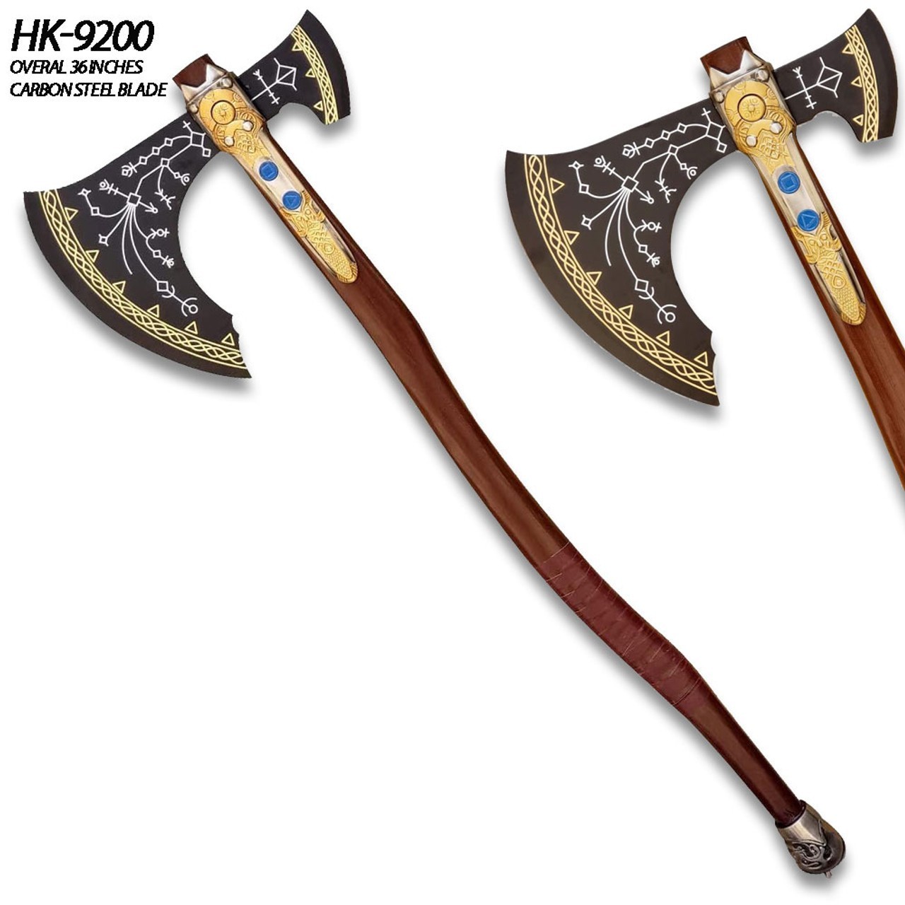 God of War Handmade Kratos Leviathan Viking Axe Metal Head God of War Handmade Kratos Leviathan Viking Axe Metal Head