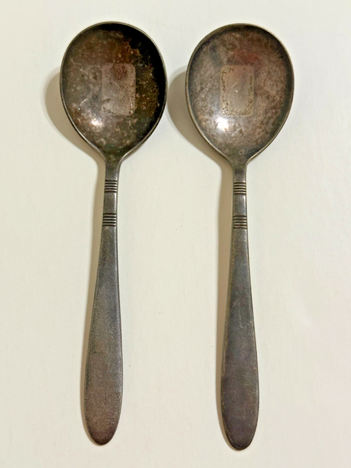 UPRR Spoons Union Pacific Railroad Silver-plate Soup Vintage 6\ UPRR Spoons Union Pacific Railroad Silver-plate Soup Vintage 6\