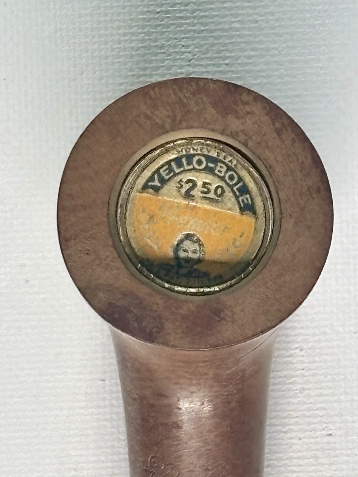 NOS KBB Yello-Bole Premier 1940’s Honey Cured Unsmoked Briar Pipe Sticker Intact