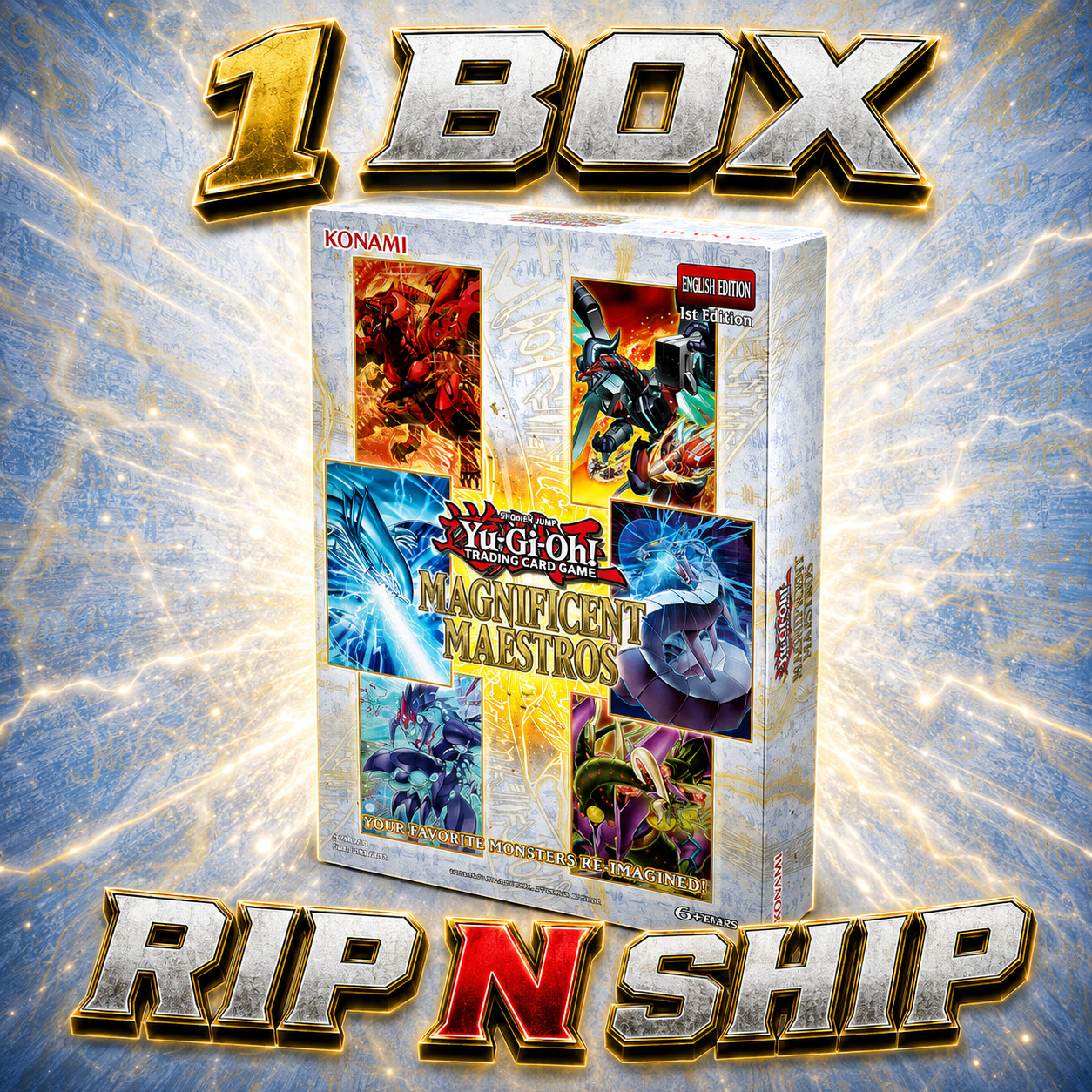 Yu-Gi-Oh Magnificent Maestros MAMS Tuck Box (Live Rip N Ship Opened)