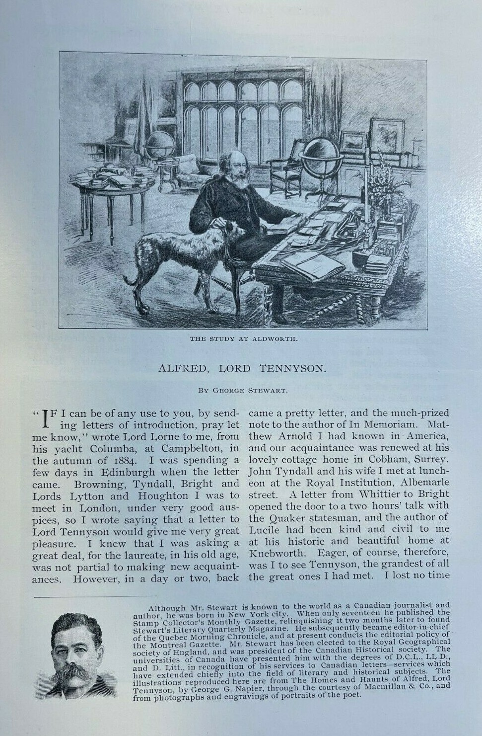 1892 Poet Alfred Lord Tennyson Aldworth Farringford illustrated 1892 Poet Alfred Lord Tennyson Aldworth Farringford illustrated