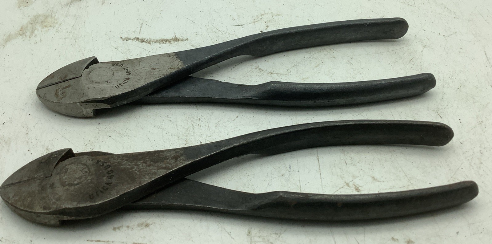 Lot of 2 Vintage Utica Side Cutters 40 & 40-7 