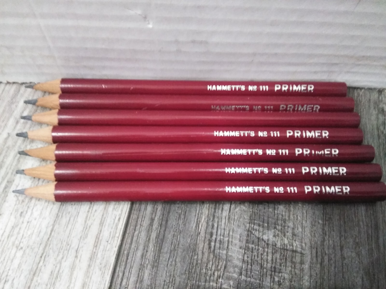 VTG EAGLE PENCIL CO. Hammett\'s No. 111  PRIMER  pencil  (7-PK BUNDLE)   USA