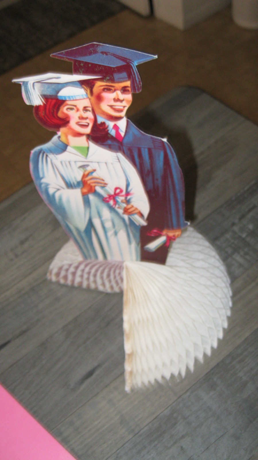 Vintage Dennison Cutout Graduation Centerpiece Cut Out