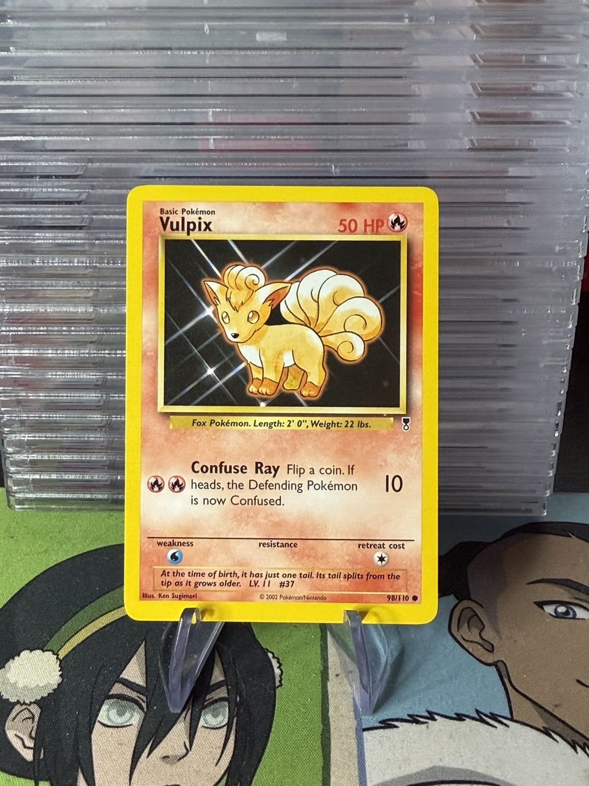 Pokémon TCG Vulpix Non Holo Pokemon Card 98/110 Rare Legendary Collection