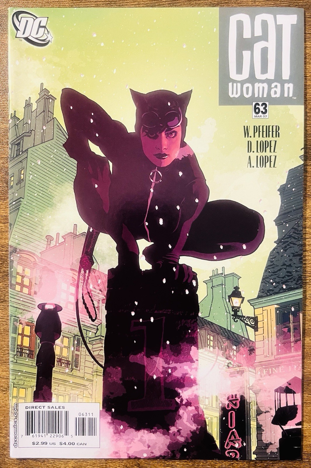 CATWOMAN 63 NM DIRECT EDITION GORGEOUS ADAM HUGHES COVER DC COMICS 2007