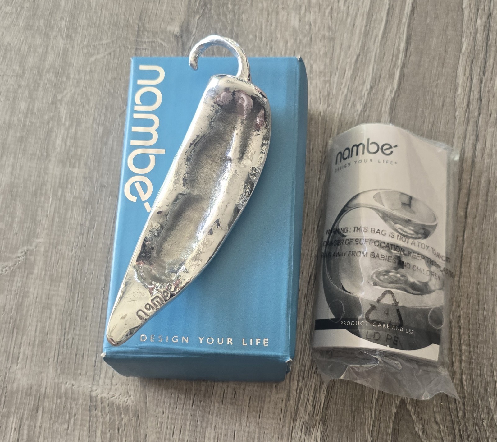 Nambe Silver Chili Pepper Sculpture Paperweight NOB 2007 (C)