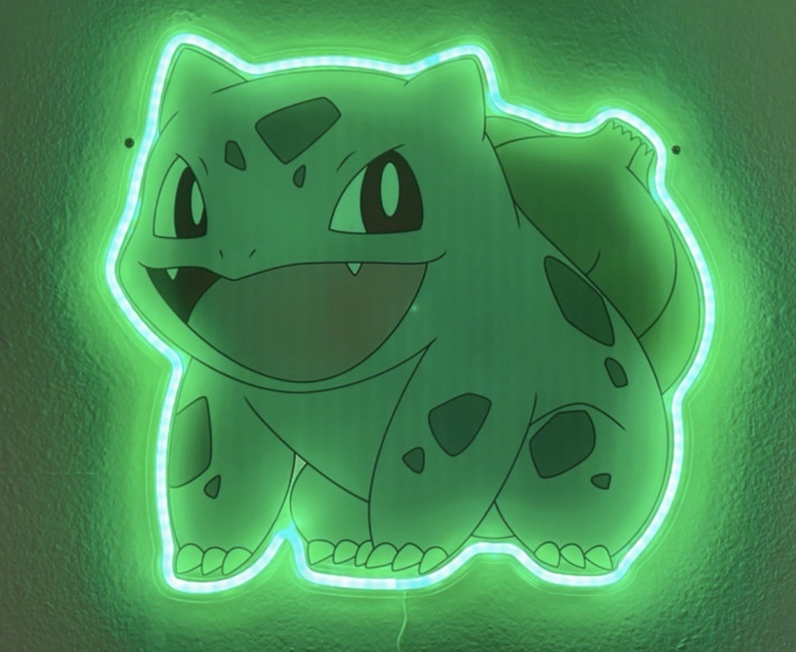 Pokémon Bulbasaur LED Neon Sign