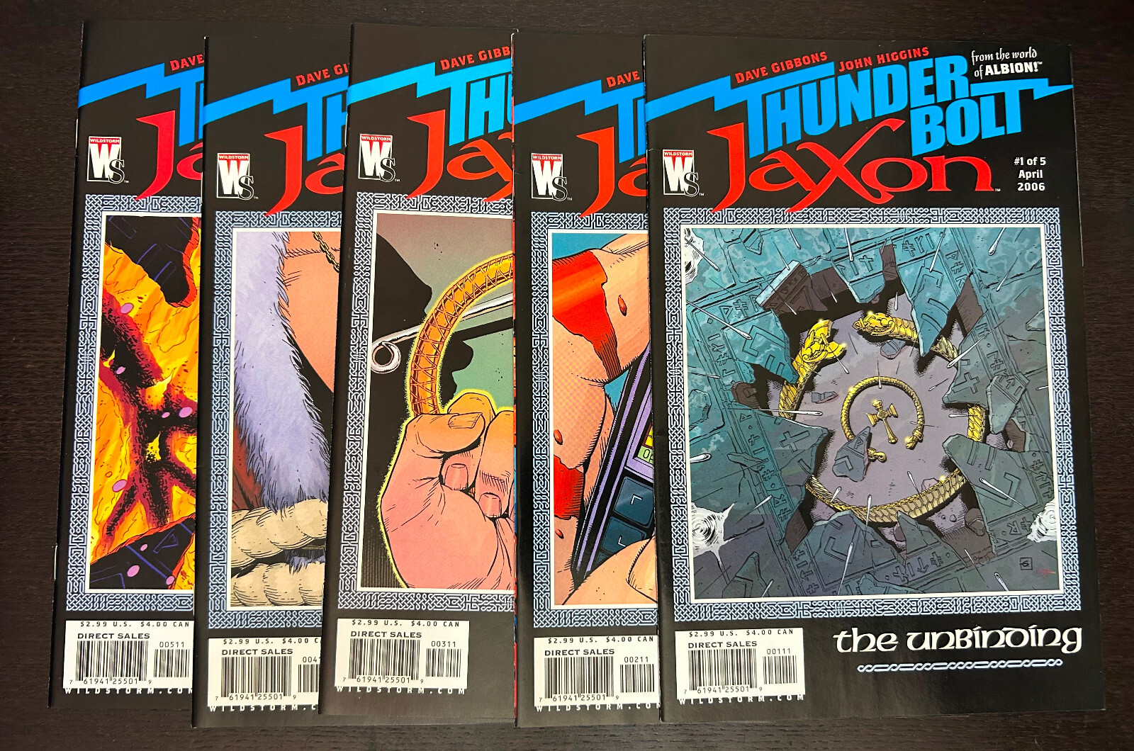 THUNDERBOLT JAXON #1-5 (Wildstorm Comics 2006) -- #1 2 3 4 5 -- FULL Set