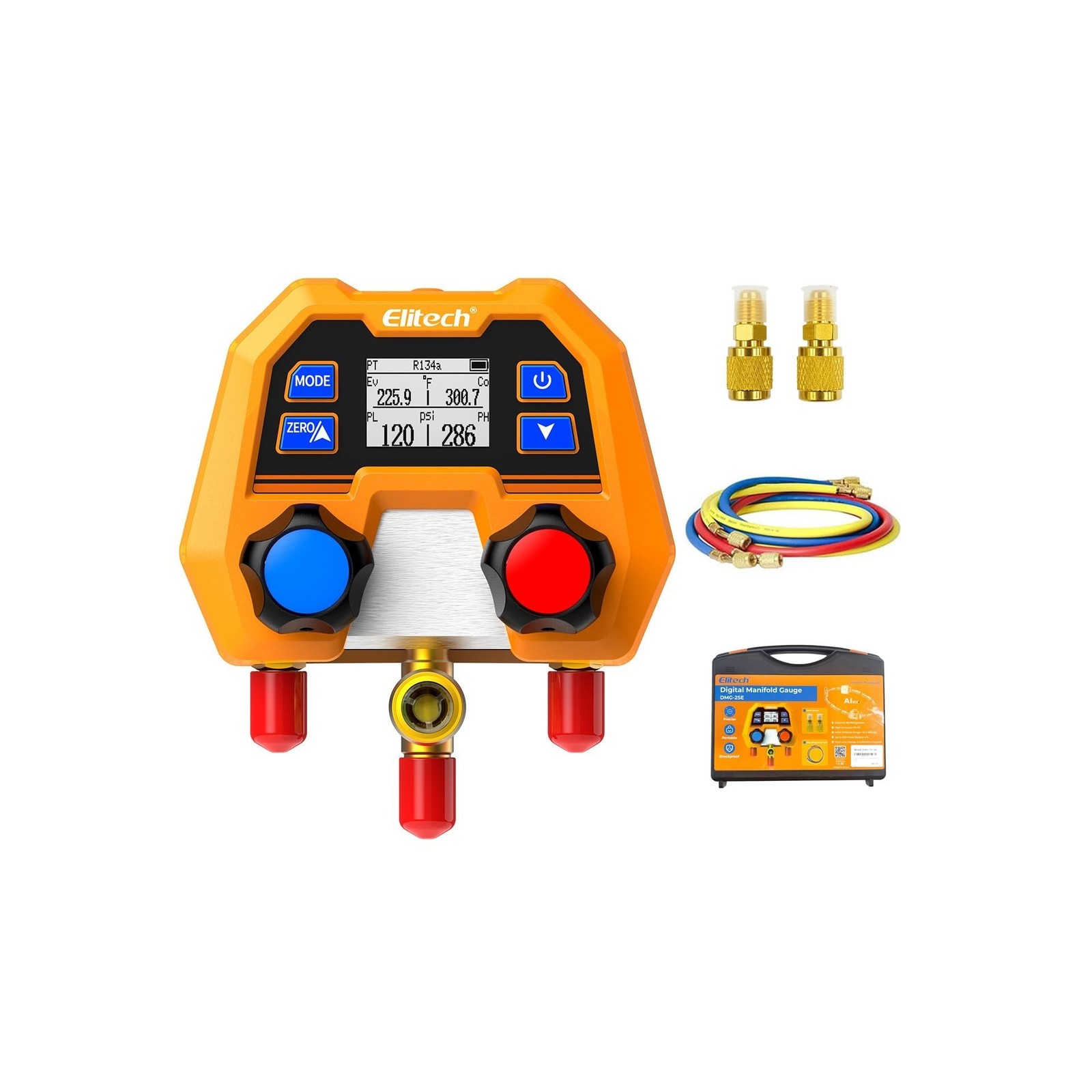 Elitech HVAC Gauge Set, Digital Manifold Gauge Set for HVAC & Automotive Syst...