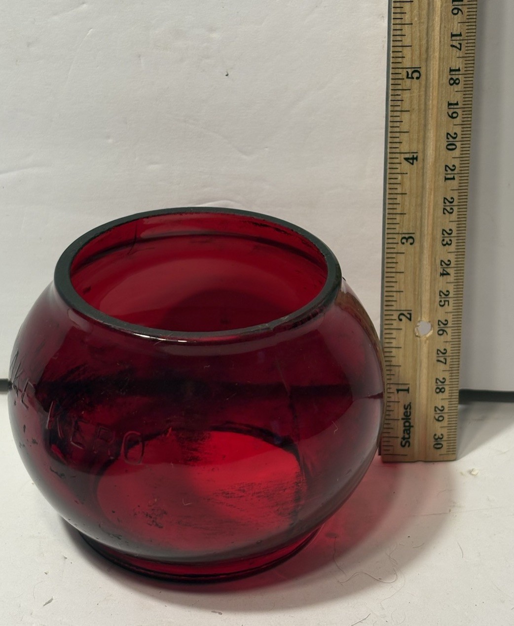 Vintage Red Flare Signal Corp Fostoria Ohio Handlan Caboose RR Lantern Globe Vintage Red Flare Signal Corp Fostoria Ohio Handlan Caboose RR Lantern Globe